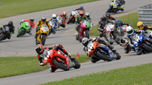 Leading the 600 Supersport Race