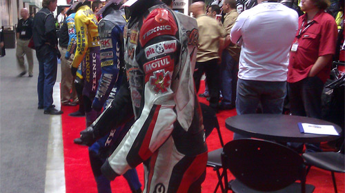 Jeff's Leathers at the Teknic Booth