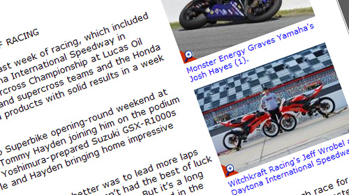 Daytona PR on Roadracing World