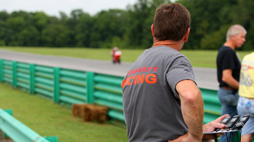 Joe Running the Stopwatches