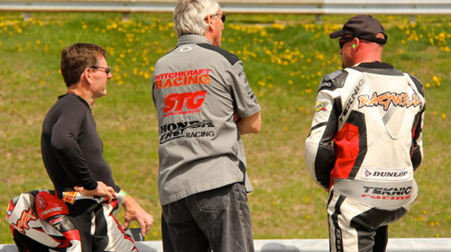 Dad, Doug and Aaron at the Guardrail